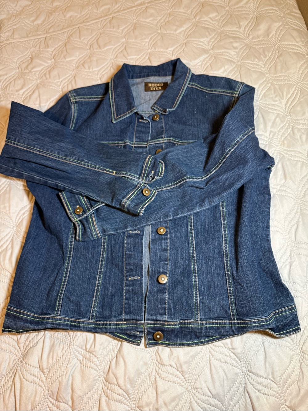 Women's Blue Denim Trucker Jacket‎
